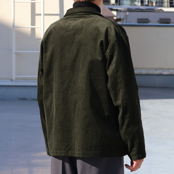 画像5: 14W（ウェル）コットンコーディロイ「マンチェスター」3ボタン ロガージャケット【MADE IN JAPAN】『日本製』/ Upscape Audience (5)