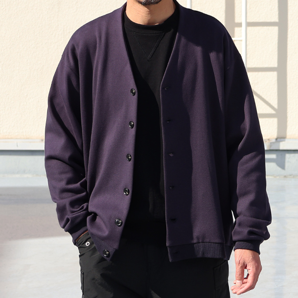 画像3: 「和歌山」 ミラノリブ (10オンス) バルーン Vカーディガン【MADE IN JAPAN】【送料無料】『日本製』 / Upscape Audience (3)