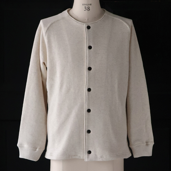 画像12: 「和歌山」 度詰裏毛 (11オンス) スナップ ノーカラージャケット【MADE IN JAPAN】【送料無料】『日本製』 / Upscape Audience (12)