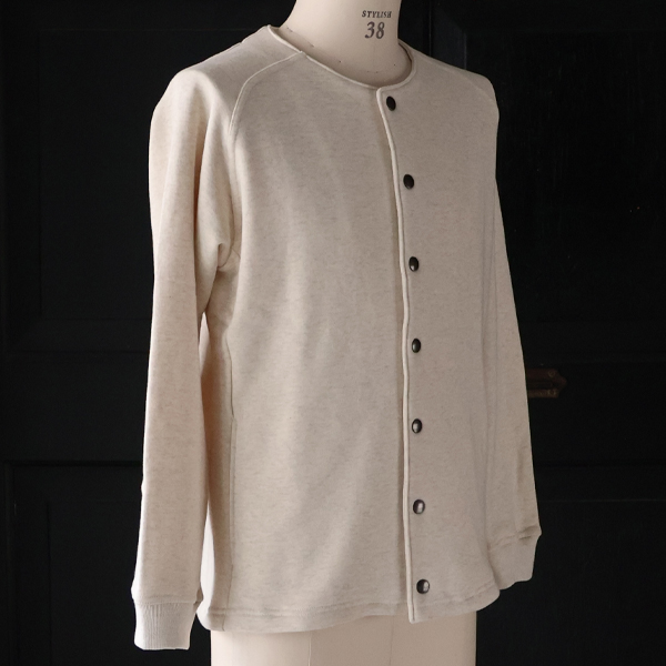 画像16: 「和歌山」 度詰裏毛 (11オンス) スナップ ノーカラージャケット【MADE IN JAPAN】【送料無料】『日本製』 / Upscape Audience (16)