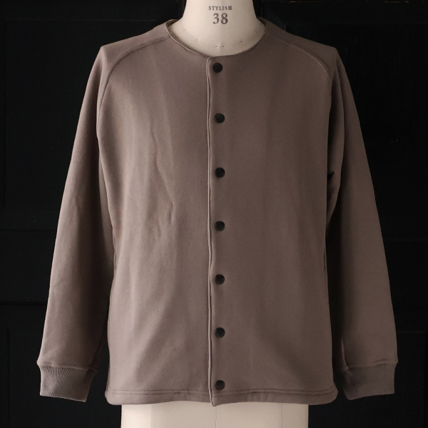 画像8: 「和歌山」 度詰裏毛 (11オンス) スナップ ノーカラージャケット【MADE IN JAPAN】【送料無料】『日本製』 / Upscape Audience (8)