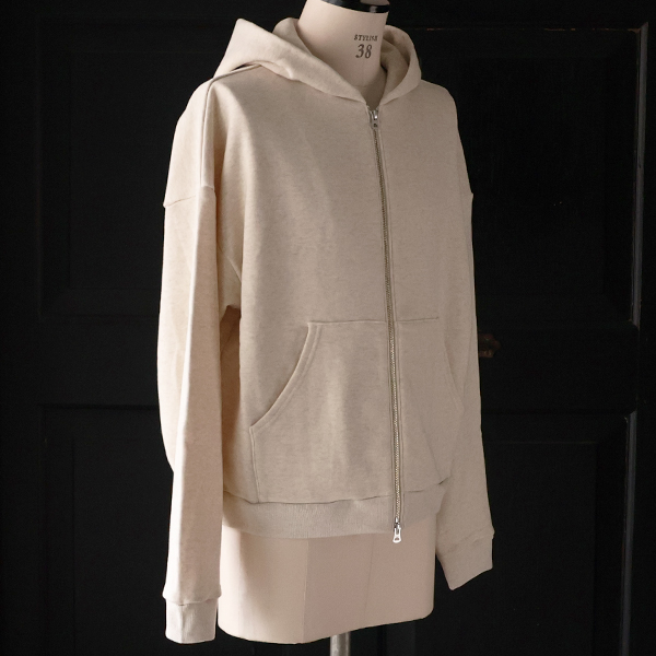 画像15: 「和歌山」 度詰裏毛 (11オンス) ボクシー クロップド フードZIPパーカー【MADE IN JAPAN】【送料無料】『日本製』 / Upscape Audience (15)