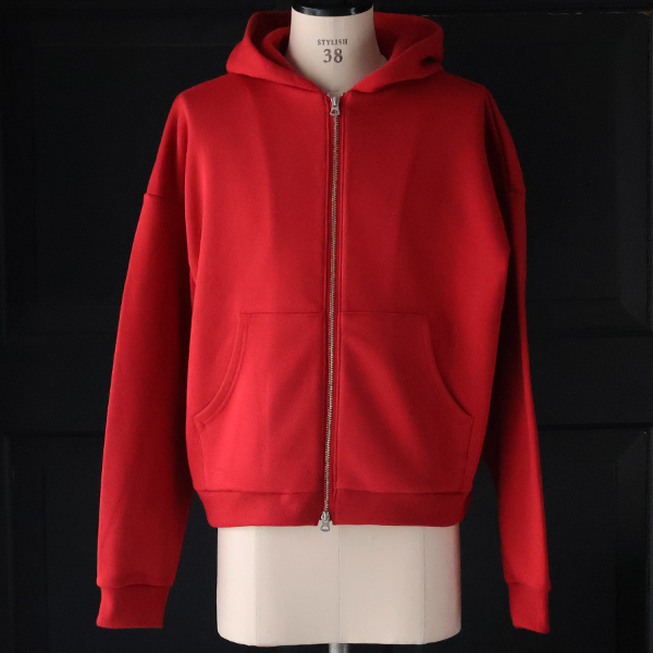 画像8: 「和歌山」 度詰裏毛 (11オンス) ボクシー クロップド フードZIPパーカー【MADE IN JAPAN】【送料無料】『日本製』 / Upscape Audience (8)