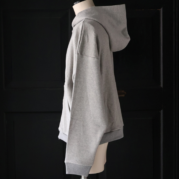 画像6: 「和歌山」 度詰裏毛 (11オンス) ボクシー クロップド フードZIPパーカー【MADE IN JAPAN】【送料無料】『日本製』 / Upscape Audience (6)