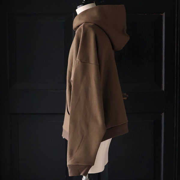 画像10: 「和歌山」 度詰裏毛 (11オンス) ボクシー クロップド フードZIPパーカー【MADE IN JAPAN】【送料無料】『日本製』 / Upscape Audience (10)