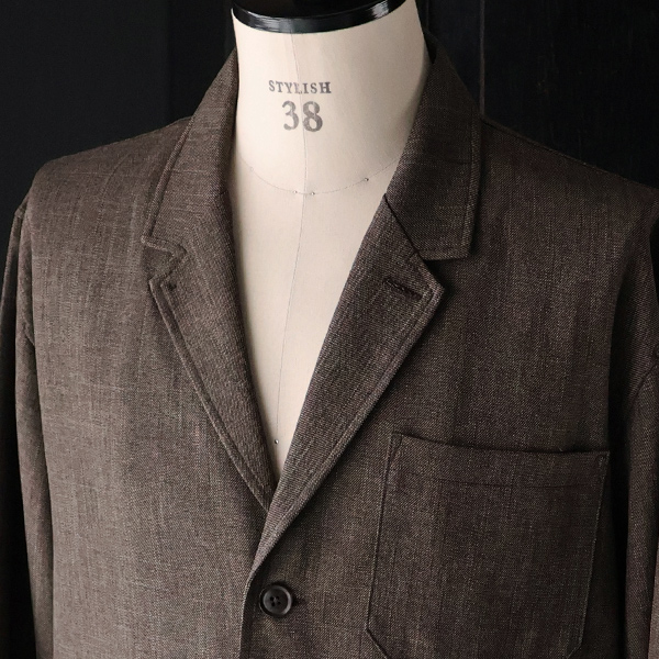 画像13: LANATEC® (ラナテック) TECH シャンブレーシャークスキン 3B カバーオール ジャケット【MADE IN JAPAN】『日本製』【送料無料】/ Upscape Audience (13)