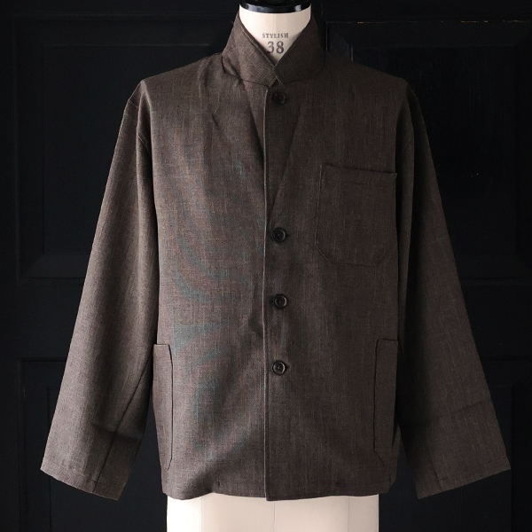 画像15: LANATEC® (ラナテック) TECH シャンブレーシャークスキン 3B カバーオール ジャケット【MADE IN JAPAN】『日本製』【送料無料】/ Upscape Audience (15)