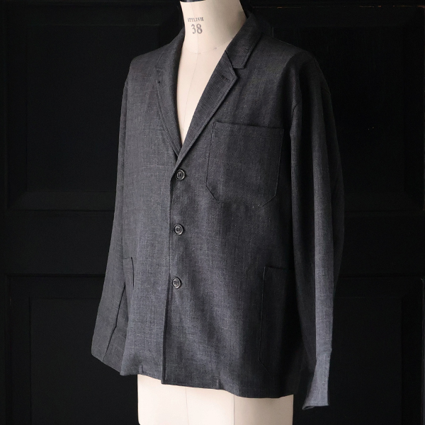 画像5: LANATEC® (ラナテック) TECH シャンブレーシャークスキン 3B カバーオール ジャケット【MADE IN JAPAN】『日本製』【送料無料】/ Upscape Audience (5)