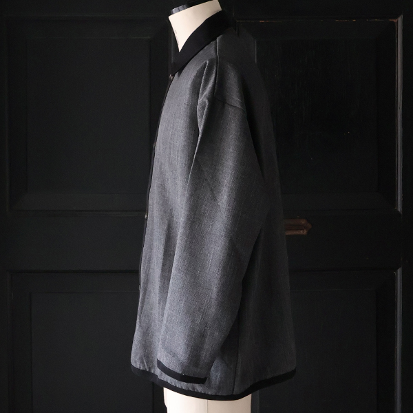 画像10: LANATEC® (ラナテック) TECH シャンブレーシャークスキン ポロカーディガン【MADE IN JAPAN】『日本製』【送料無料】/ Upscape Audience (10)