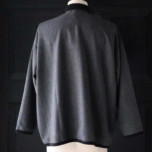 画像11: LANATEC® (ラナテック) TECH シャンブレーシャークスキン ポロカーディガン【MADE IN JAPAN】『日本製』【送料無料】/ Upscape Audience (11)