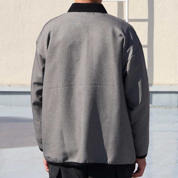 画像5: LANATEC® (ラナテック) TECH シャンブレーシャークスキン ポロカーディガン【MADE IN JAPAN】『日本製』【送料無料】/ Upscape Audience (5)