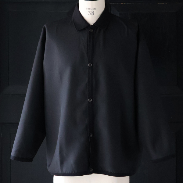 画像6: LANATEC® (ラナテック) TECH シャンブレーシャークスキン ポロカーディガン【MADE IN JAPAN】『日本製』【送料無料】/ Upscape Audience (6)