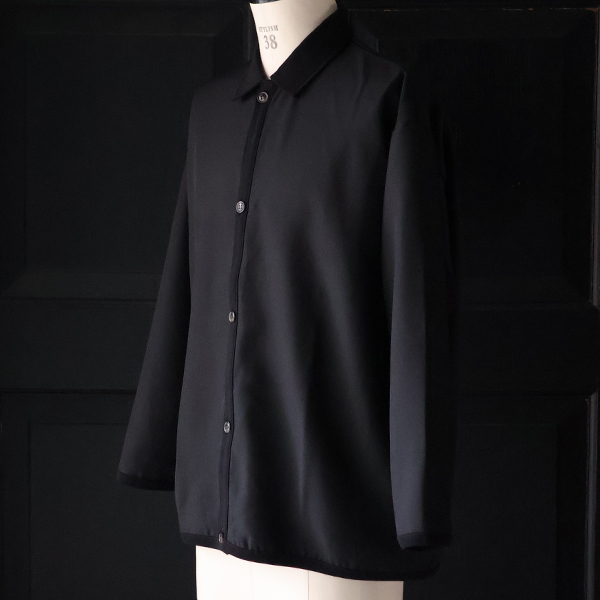 画像7: LANATEC® (ラナテック) TECH シャンブレーシャークスキン ポロカーディガン【MADE IN JAPAN】『日本製』【送料無料】/ Upscape Audience (7)