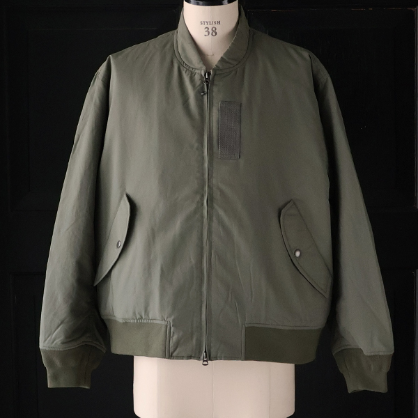 画像2: 綿ナイロン 高密度ツイル Sorona®Du-pont 中綿 MA-1 フライトジャケット【送料無料】 / Audience (2)