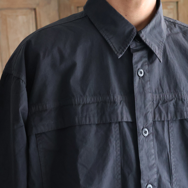 画像15: ピグメント 馬布 (ホースクロス) ドローコード バルーン ユーティリティーシャツジャケット / Audience (15)