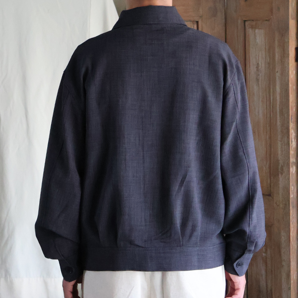 画像5: Reflax（リフラクス）TECH リネンライクキャンバス カバーオール ショートブルゾン【MADE IN JAPAN】『日本製』/ Upscape Audience (5)