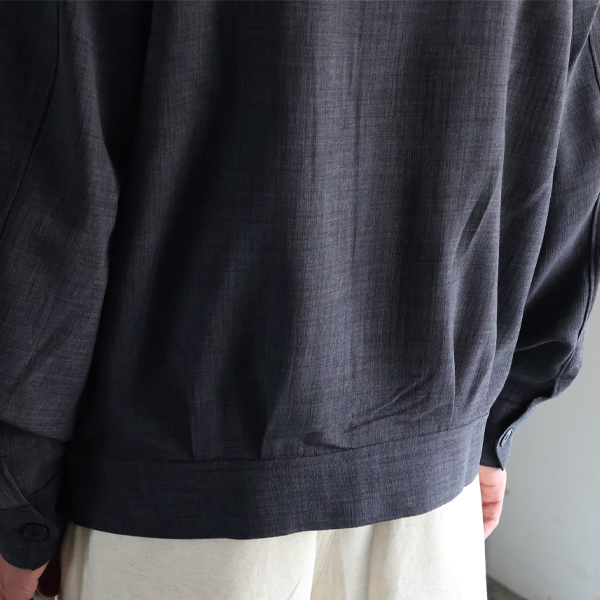 画像8: Reflax（リフラクス）TECH リネンライクキャンバス カバーオール ショートブルゾン【MADE IN JAPAN】『日本製』/ Upscape Audience (8)