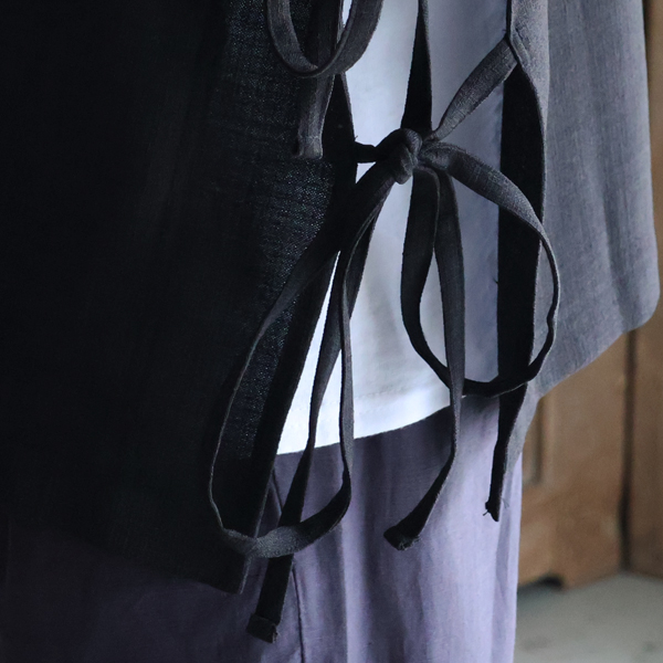 画像9: Reflax（リフラクス）TECH リネンライクキャンバス キーネック プルオーバー エプロンベスト『MADE IN JAPAN』『日本製』Upscape Audience (9)