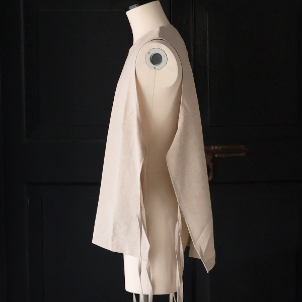 画像3: Reflax（リフラクス）TECH リネンライクキャンバス キーネック プルオーバー エプロンベスト『MADE IN JAPAN』『日本製』Upscape Audience (3)