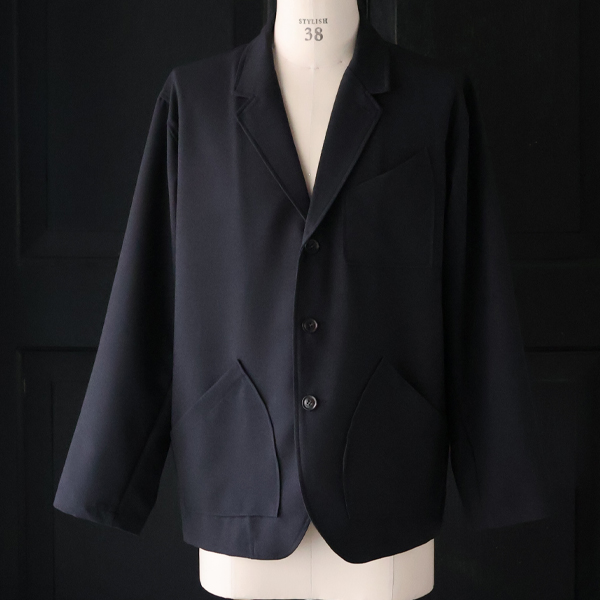 画像8: LANATEC® (ラナテック) TECH ウールライクツイル 3ボタン ロガージャケット【MADE IN JAPAN】『日本製』/ Upscape Audience (8)