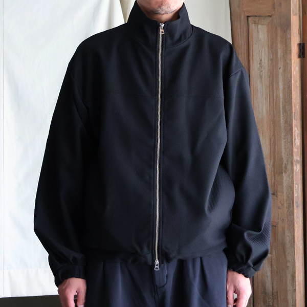 画像13: LANATEC® (ラナテック) Lab (ラボ） TECH ウールライク ツィードツイルシャンブレー スタンド ZIP ブルゾン【MADE IN JAPAN】『日本製』/ Upscape Audience (13)