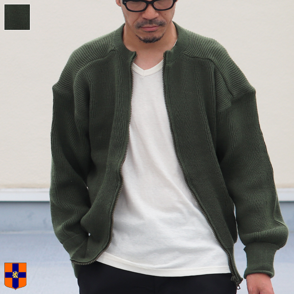 DEAD STOCK / SWEDISH ARMY M-59 WOOL ZIP UP SWEATER（スウェーデン軍