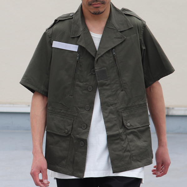 画像2: DEAD STOCK / French Army F-1 Field Short Sleeves Jacket（フランス軍 F-1 フィールド 半袖 ジャケット） (2)