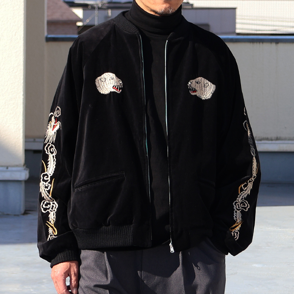 画像3: THRIFTY LOOK スリフティールック (tl25f002) / SOUVENIR GREENLAND BLOUSON VELOUR (3)