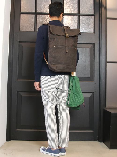 画像: CANVAS×LEATHER ROLLTOP Rucksack［VS-205P］【MADE IN JAPAN】『日本製』【送料無料】  / vasco