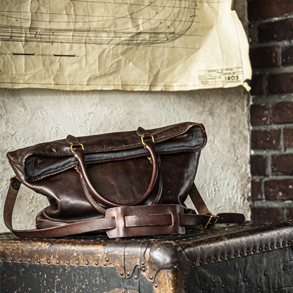 LEATHER NELSON 2Way BAG(VS-244LS)【MADE IN JAPAN】『日本製』【送料