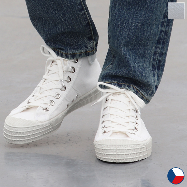 DEAD STOCK / Czech Army Hi Cut Canvas Sneaker-White-（チェコ軍