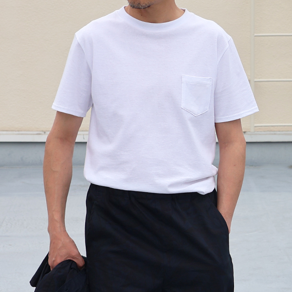 画像2: USAファブリック丸胴国産ポケットTEE【FABRIC MADE IN USA】【ASSEMBLED IN JAPAN】『日本製』 (2)