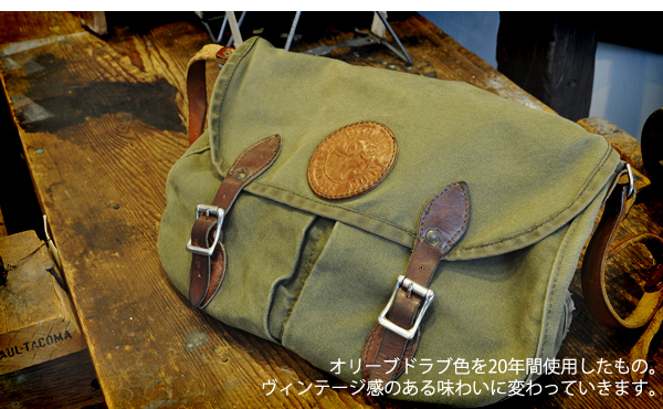 画像: Double Shell Bag キャンバス/レザーショルダーバッグ(Double Black) / DULUTH PACK