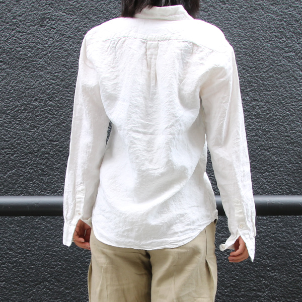 画像: "Hardmans"リネン ボタンダウン L/S シャツ［Lady's］『日本製』/ Upscape Audience