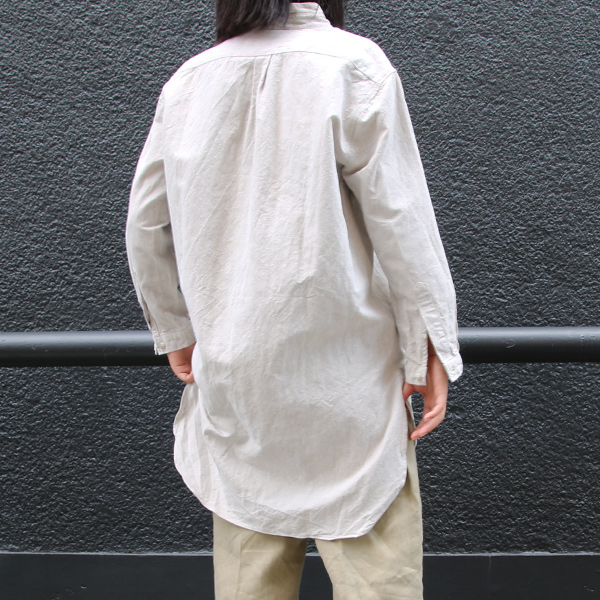 画像: 【RE PRICE/価格改定】French Linen（フレンチリネン）綿麻交織ダンガリー ローマシャツコート［Lady's］【MADE IN JAPAN】『日本製』/ Upscape Audience